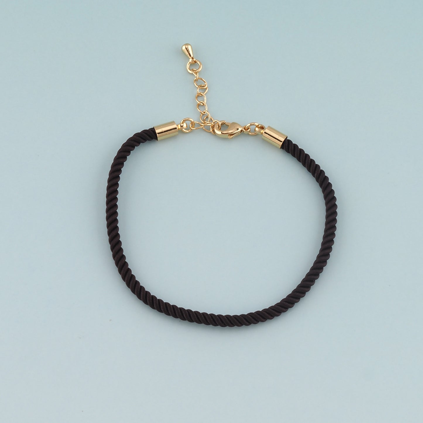 Gold Adjustable Braided rope,18K Gold Filled Braid Bracelet,Semi Finished Bracelets,Bracelets for Jewelry Making