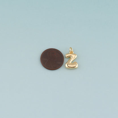 Gold letter Charms,18K Gold Filled letter Pendant,Initial Charm Bracelet Necklace for DIY Jewelry Making Supply