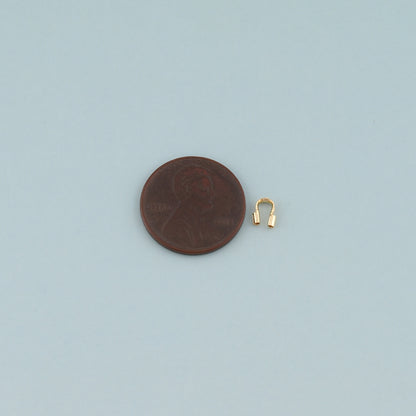 20Pcs 18K Gold Plated Horseshoe Clasps, U Shape Positioning Tube Beads for DIY Jewelry Clasp Finding Necklace Bracelet