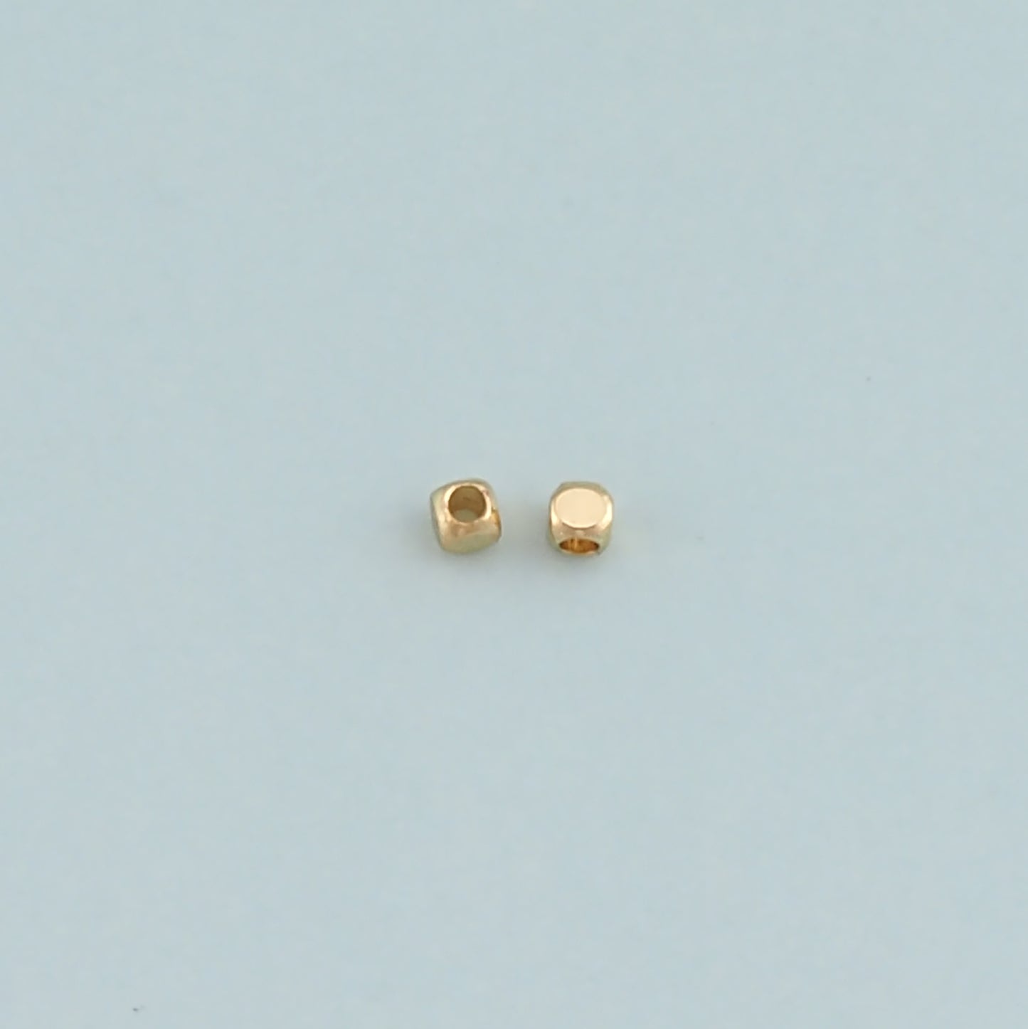 20pcs 18K Gold Filled Square Spacer Beads Bracelet Necklace for DIY Jewelry Making Supply