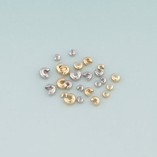 20pcs 18K Gold Filled Cover Beads ,Positioning Beads for DIY Jewelry Making Supply