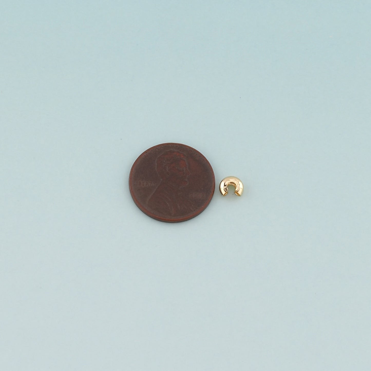 20pcs 18K Gold Filled Cover Beads ,Positioning Beads for DIY Jewelry Making Supply