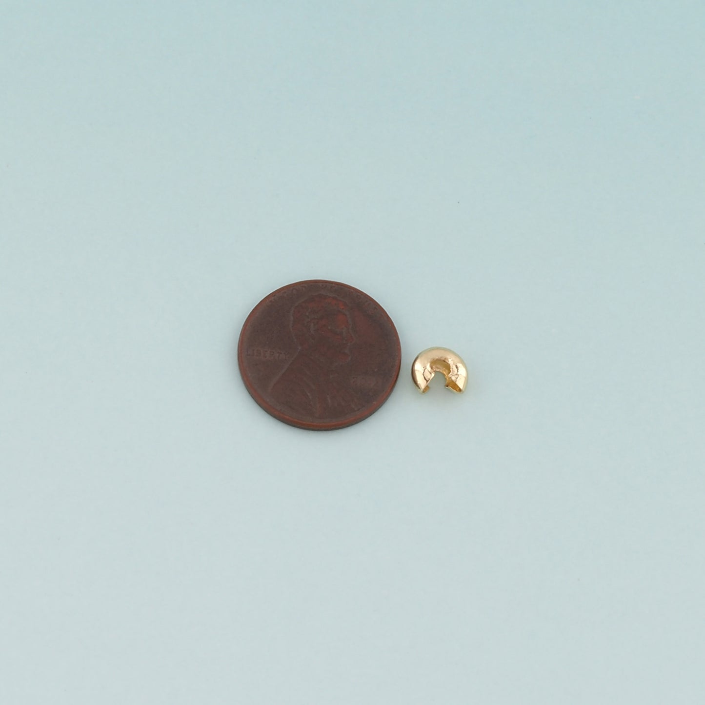 20pcs 18K Gold Filled Cover Beads ,Positioning Beads for DIY Jewelry Making Supply