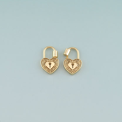 18K Gold Filled Heart Carabiner Clasp,Buckle Clasp,Carabiner Screw Clasp,Turnbuckle,for DIY Jewelry
