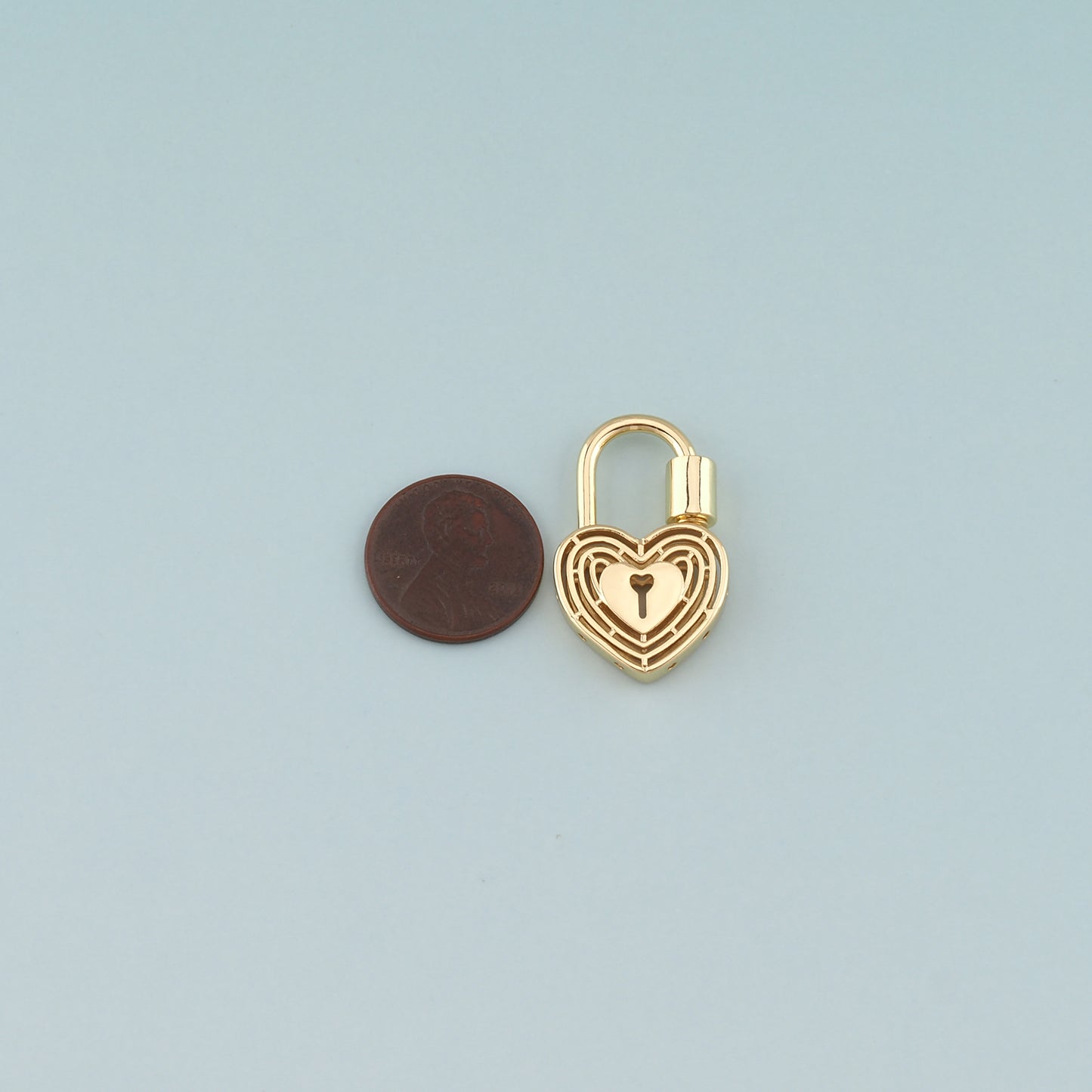 18K Gold Filled Heart Carabiner Clasp,Buckle Clasp,Carabiner Screw Clasp,Turnbuckle,for DIY Jewelry