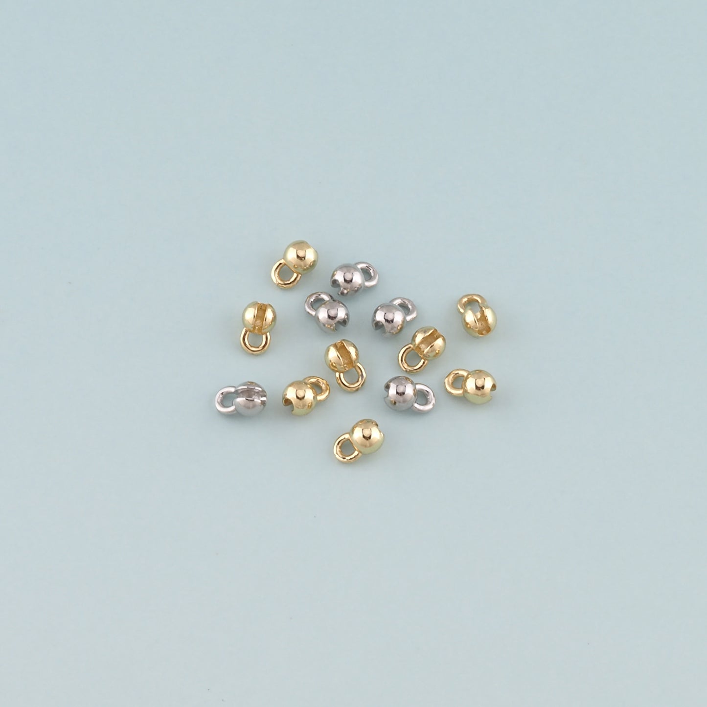 10pcs 18K Gold Filled Cover Beads ,Positioning Beads for DIY Jewelry Making Supply