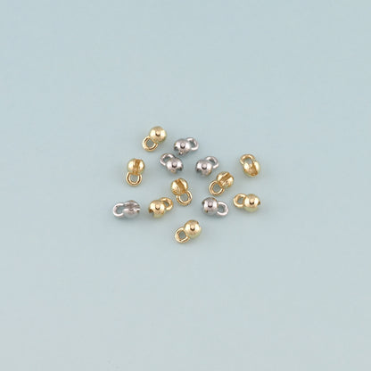 10pcs 18K Gold Filled Cover Beads ,Positioning Beads for DIY Jewelry Making Supply