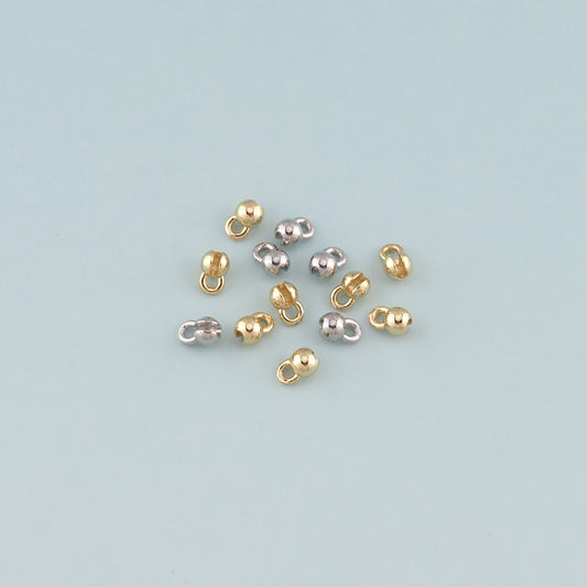 10pcs 18K Gold Filled Cover Beads ,Positioning Beads for DIY Jewelry Making Supply