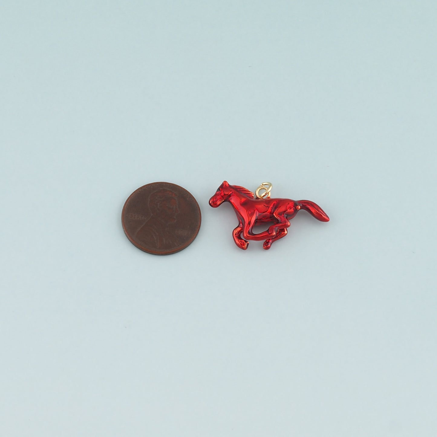 Gold Horse Charms,18K Gold Filled Horse Pendant,Enamel Animal Charm Bracelet Necklace for DIY Jewelry Making Supply