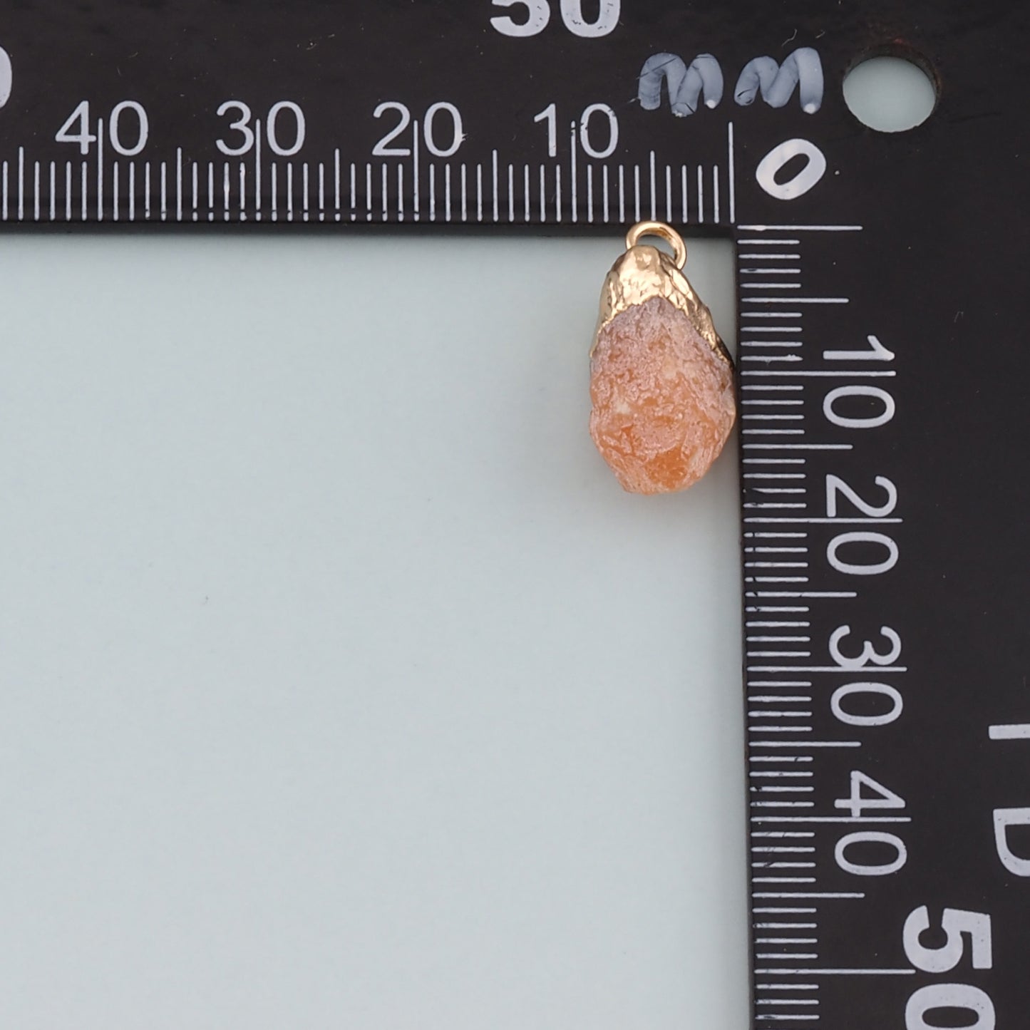 18K Gold Filled Natural Stone Pendant,Natural Stone Charm Bracelet Necklace for DIY Jewelry Making Supply