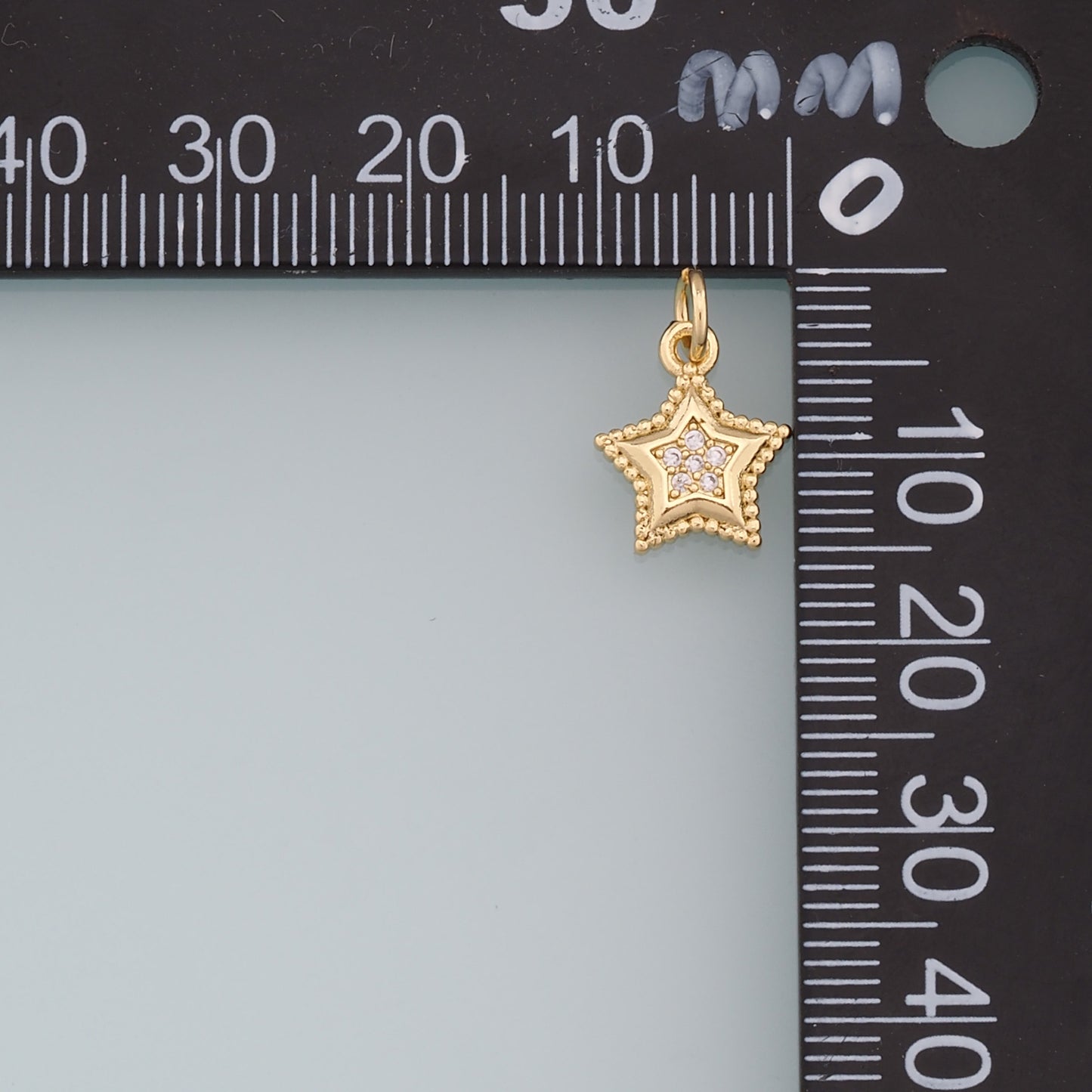 18K Gold Filled Tiny Star Pendant, Star Charm Bracelet Necklace for DIY Jewelry Making Supply