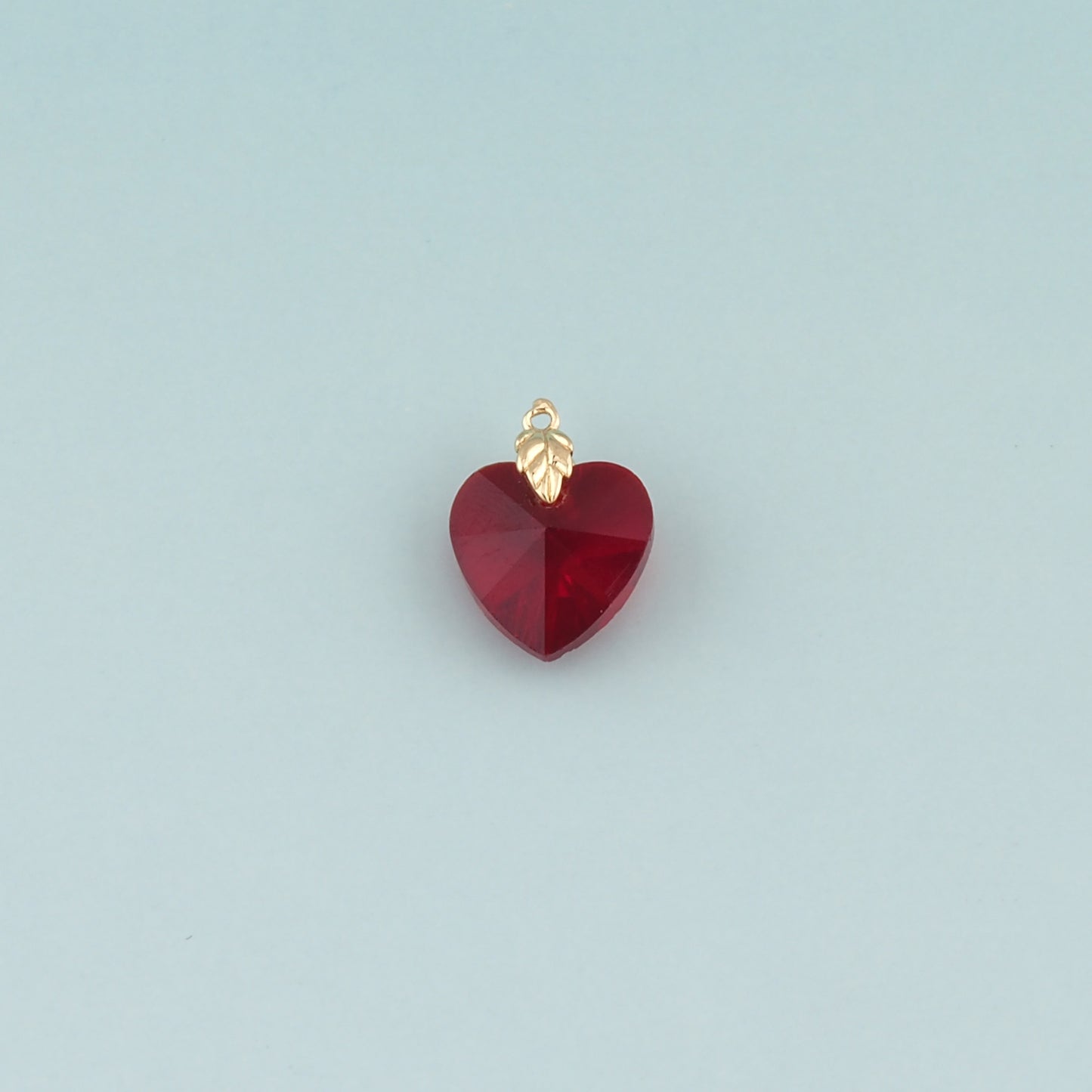 Gold Heart Charms,18K Gold Filled Heart Pendant,Dainty Heart Charm Bracelet Necklace for DIY Jewelry Making Supply
