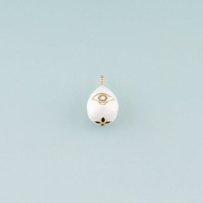 Gold Evil Eye Charms,18K Gold Filled Evil Eye Pendant,Enamel Eye Charm Bracelet Necklace for DIY Jewelry Making Supply