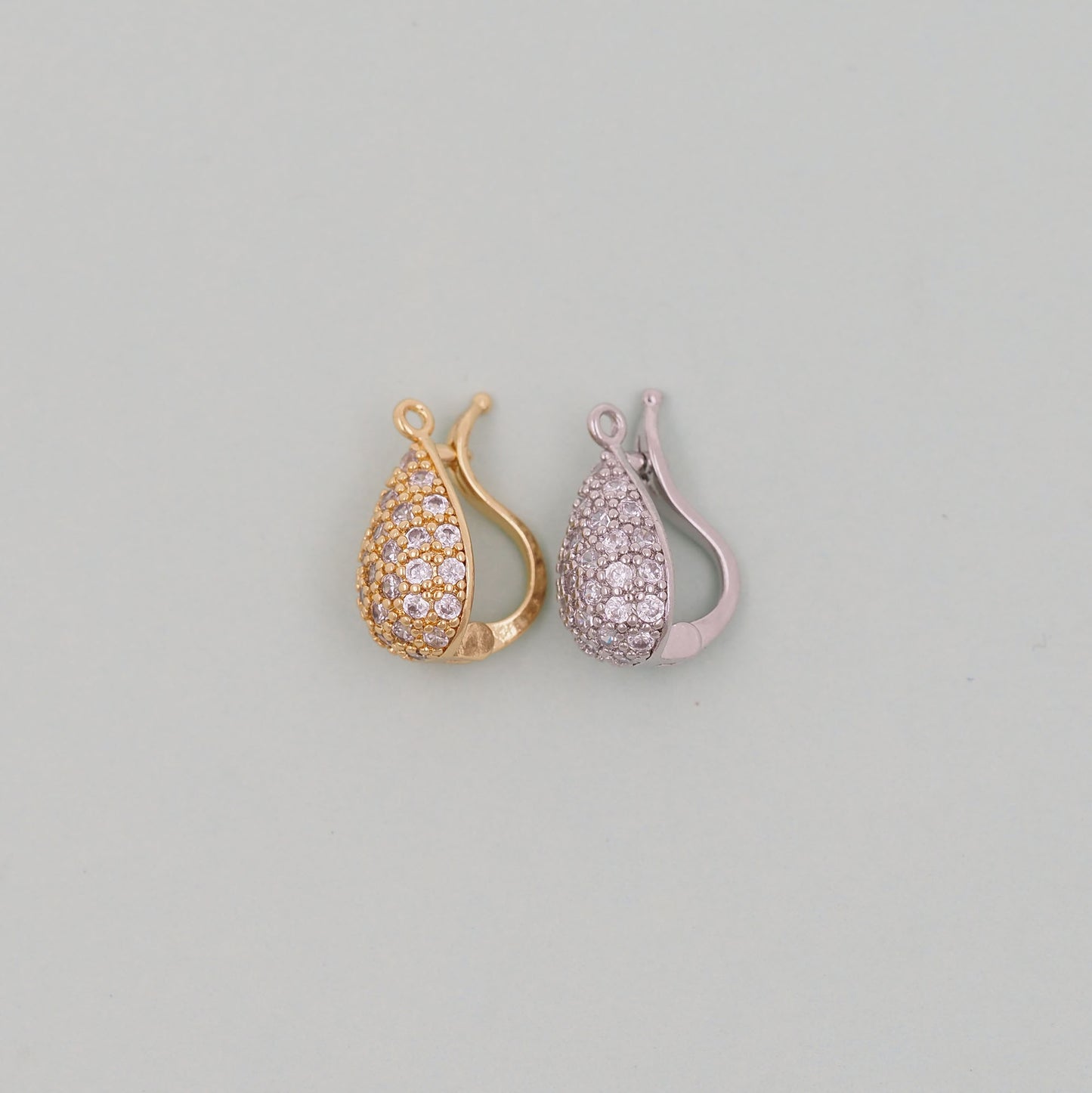 Gold teardrop Charms,18K Gold Filled teardrop Pendant Charm Bracelet Necklace for DIY Jewelry Making Supply