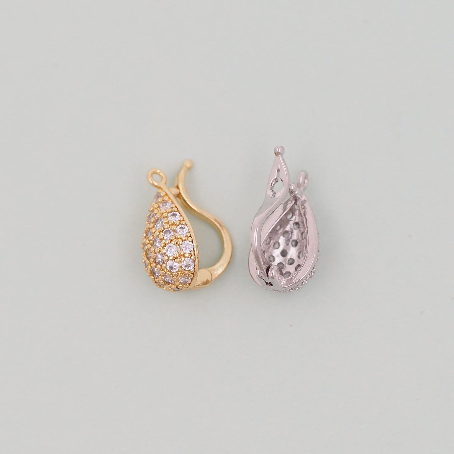Gold teardrop Charms,18K Gold Filled teardrop Pendant Charm Bracelet Necklace for DIY Jewelry Making Supply