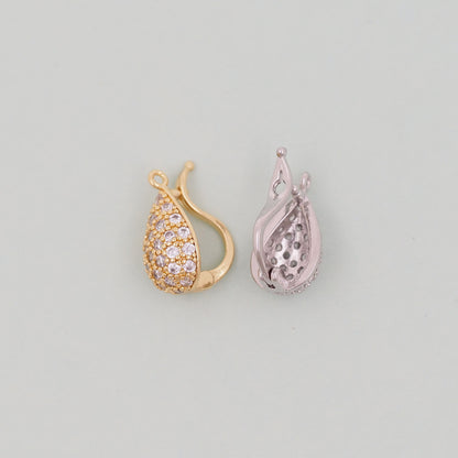 Gold teardrop Charms,18K Gold Filled teardrop Pendant Charm Bracelet Necklace for DIY Jewelry Making Supply