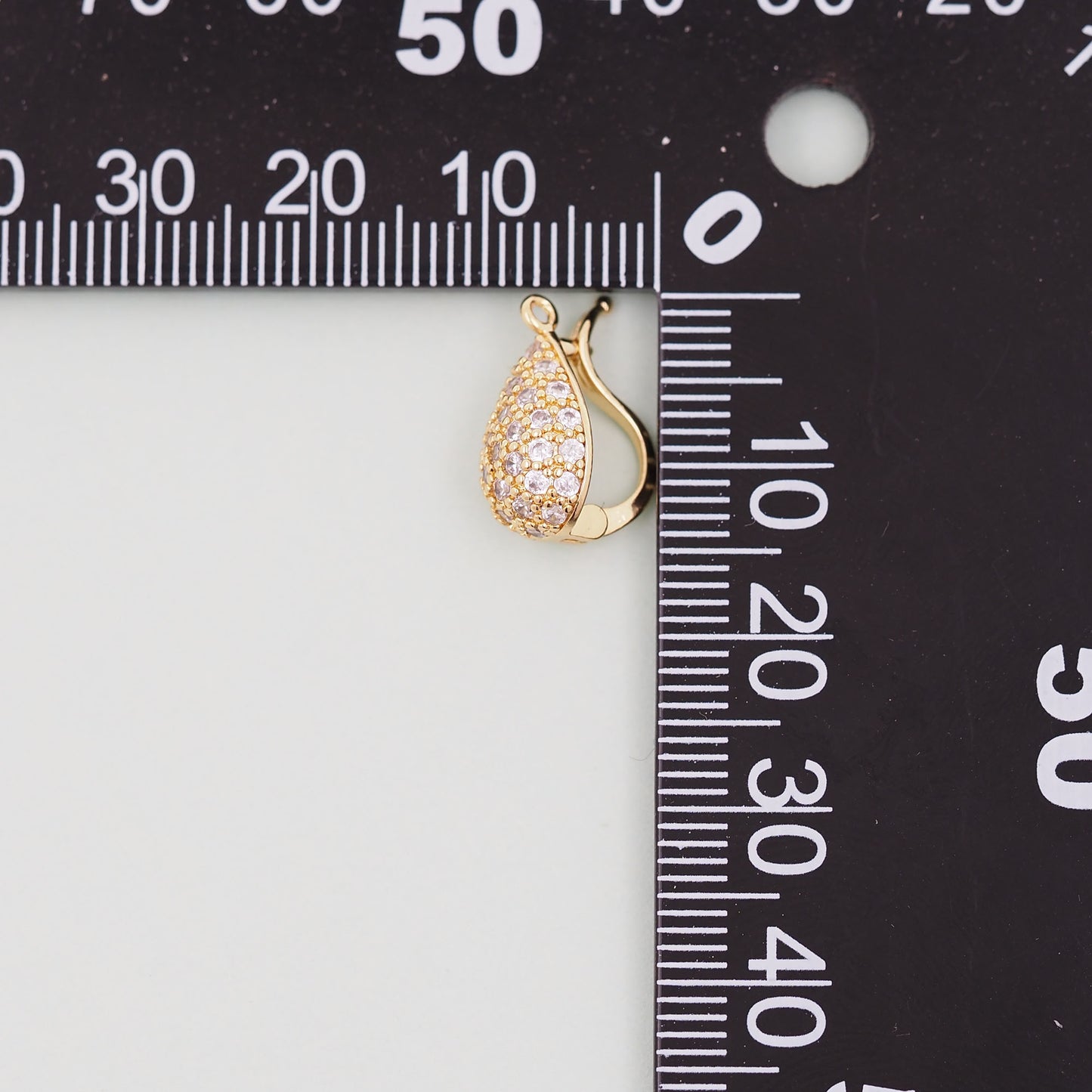 Gold teardrop Charms,18K Gold Filled teardrop Pendant Charm Bracelet Necklace for DIY Jewelry Making Supply