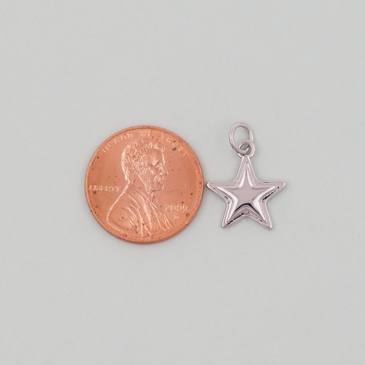 Gold Star Charms,18K Gold Filled Star Pendant,Silver Star Charm Bracelet Necklace for DIY Jewelry Making Supply