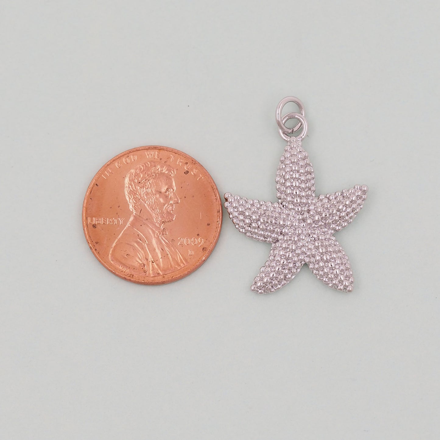 Gold Starfish Charms,18K Gold Filled Sea star Pendant,Starfish Charm Bracelet Necklace for DIY Jewelry Making Supply