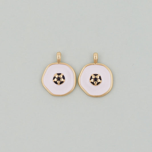 Gold football Charms,18K Gold Filled football Pendant,soccer Charm Bracelet Necklace for DIY Jewelry Making Supply