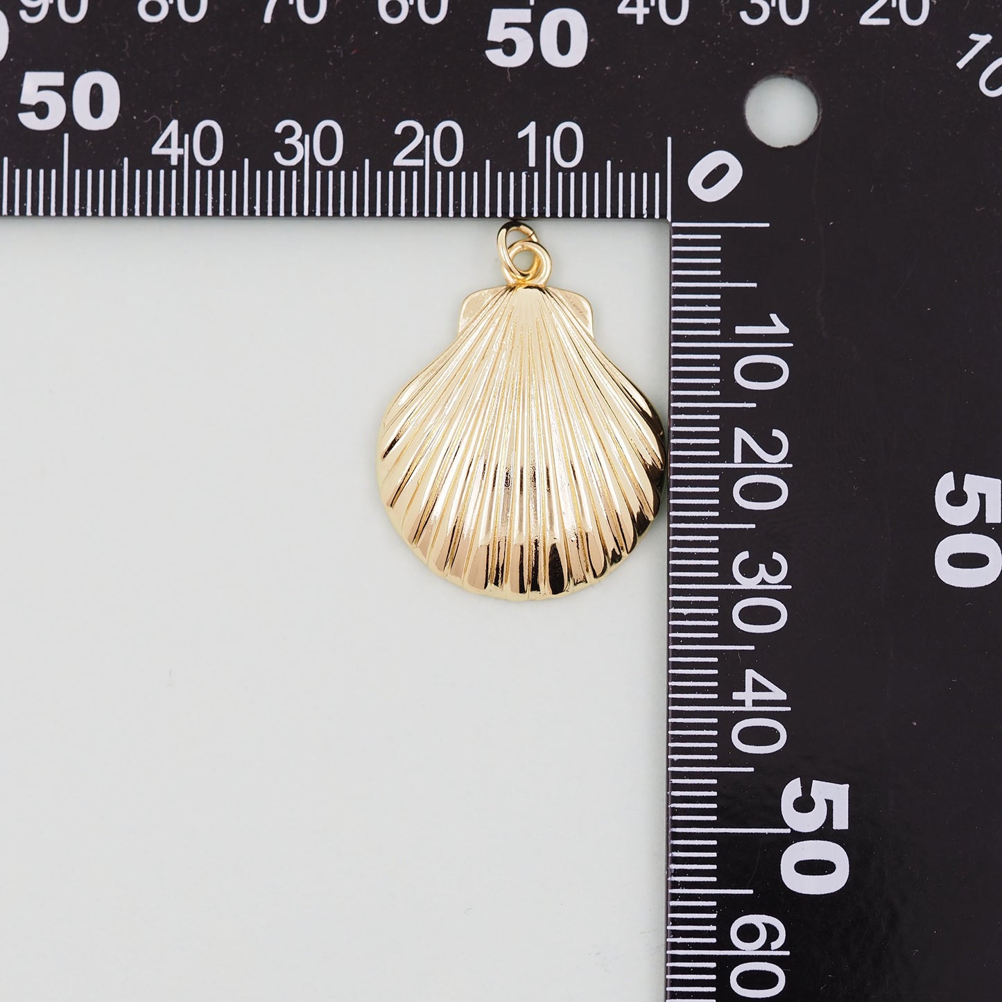Gold Shell Charms,18K Gold Filled Conch Shell Pendant,Conch Shell Charm Bracelet Necklace for DIY Jewelry Making Supply