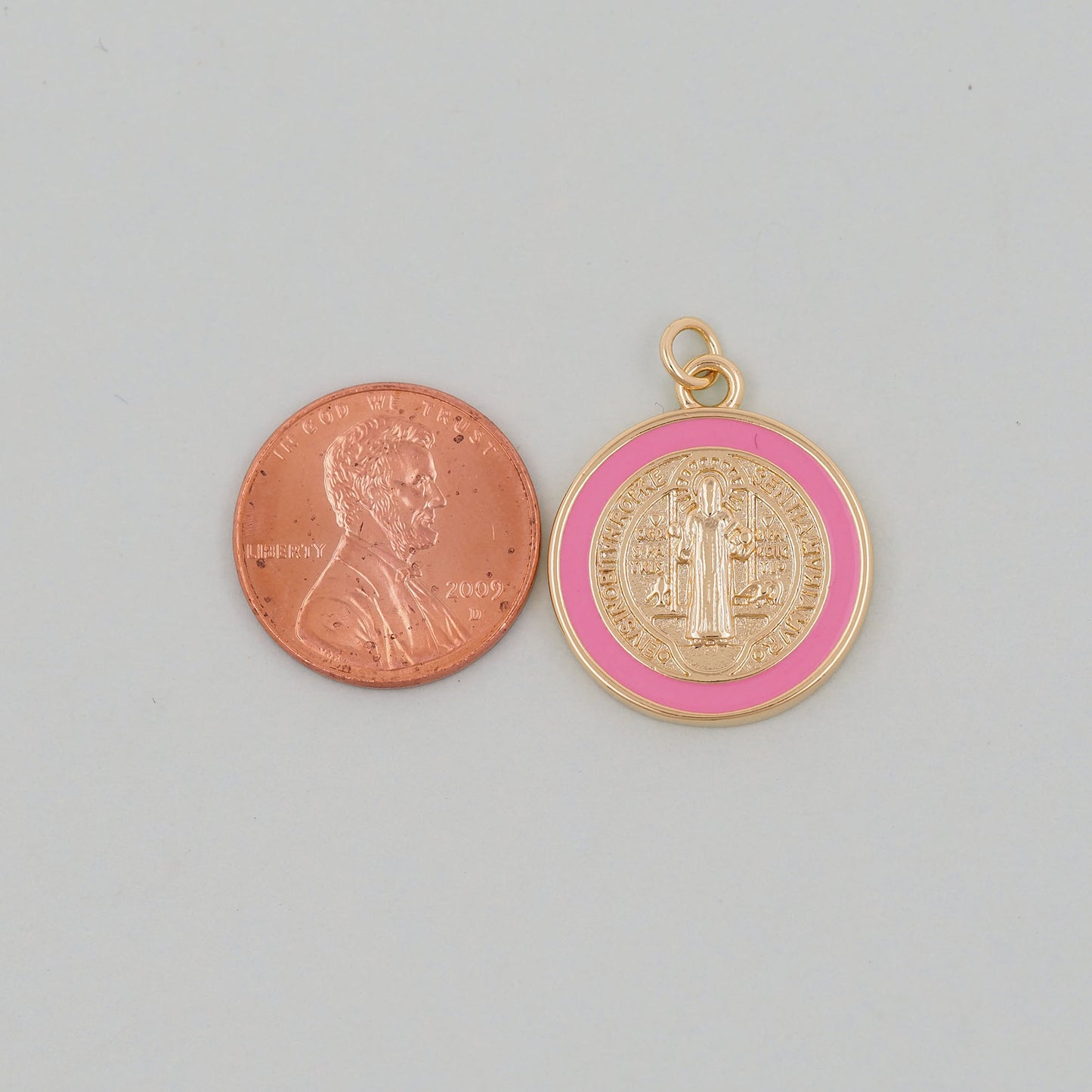 Gold Jesus Charms,18K Gold Filled Cross Pendant,Jesus Charm Bracelet Necklace for DIY Jewelry Making Supply
