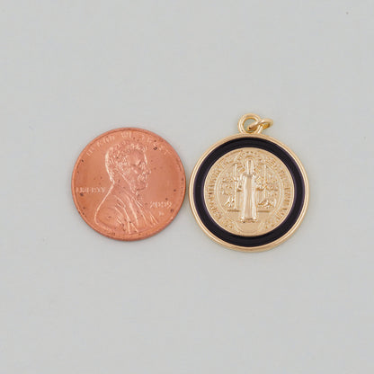 Gold Jesus Charms,18K Gold Filled Cross Pendant,Jesus Charm Bracelet Necklace for DIY Jewelry Making Supply