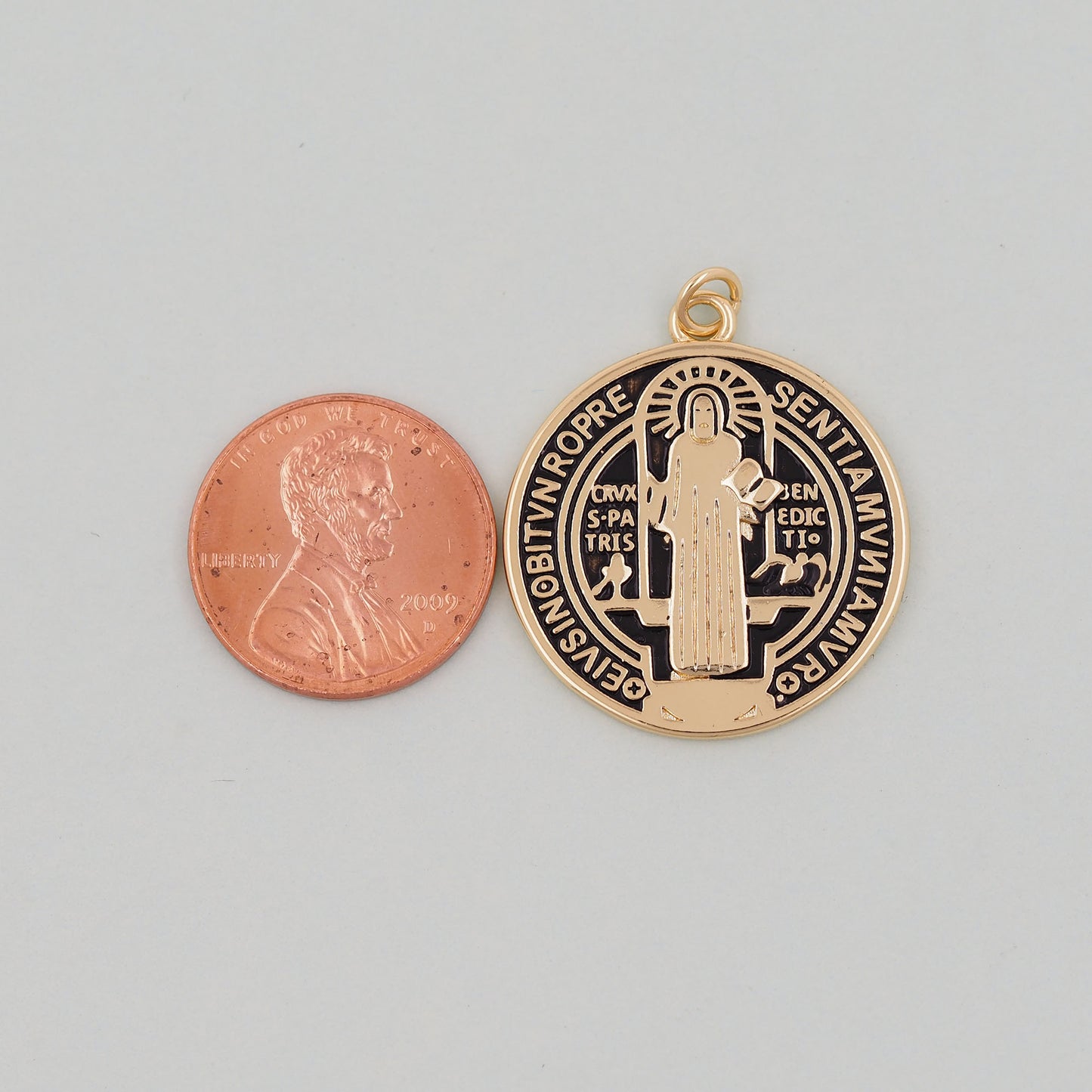 Gold Jesus Charms,18K Gold Filled Cross Pendant,Jesus Charm Bracelet Necklace for DIY Jewelry Making Supply