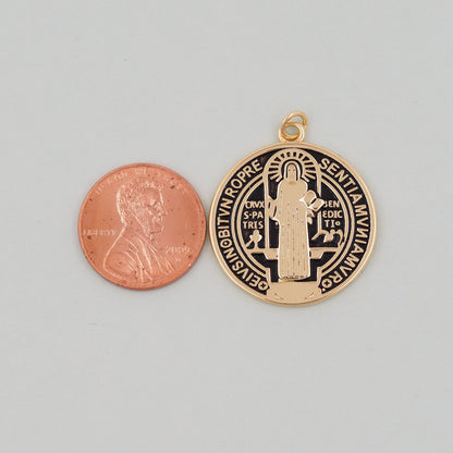 Gold Jesus Charms,18K Gold Filled Cross Pendant,Jesus Charm Bracelet Necklace for DIY Jewelry Making Supply