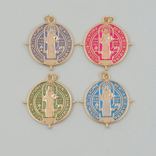 Gold Jesus Charms,18K Gold Filled Pendant,Jesus Charm Bracelet Necklace for DIY Jewelry Making Supply