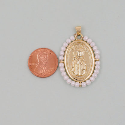 Gold  Jesus Carms,18K Gold Filled crystal Jesus Pendant,Jesus Charm Bracelet Necklace for DIY Jewelry Making Supply