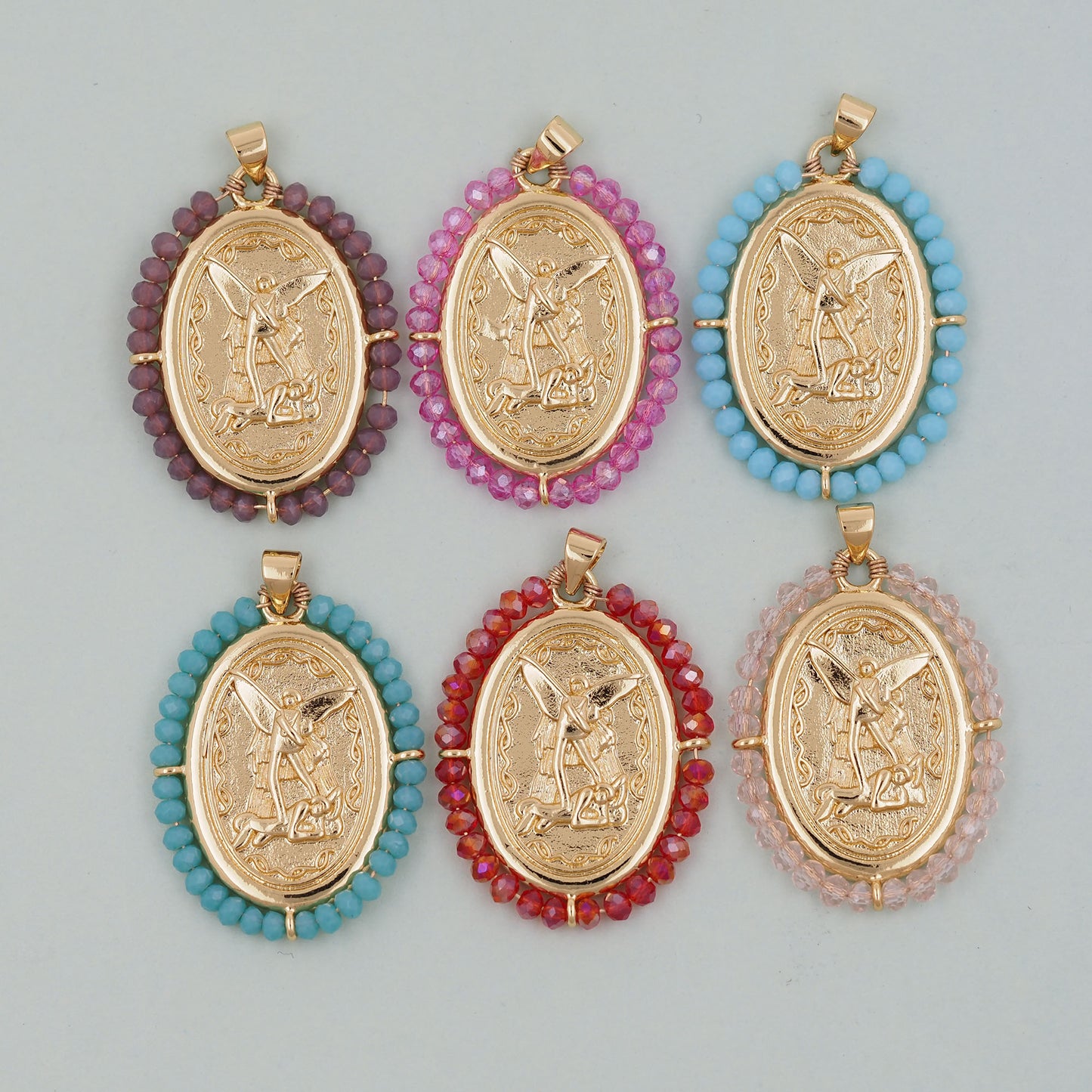 Gold devil Charms,18K Gold Filled crystal devil Pendant Bracelet Necklace for DIY Jewelry Making Supply