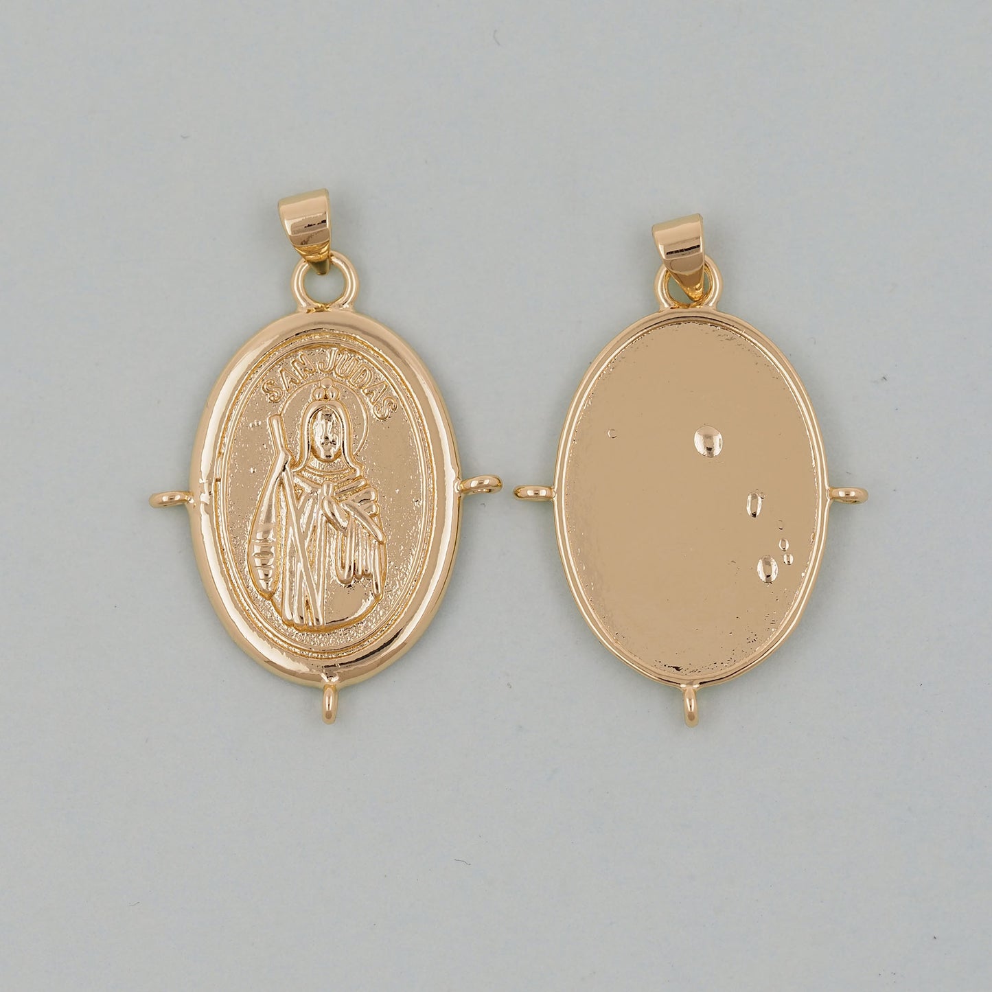 Gold  Jesus Carms,18K Gold Filled crystal Jesus Pendant,religious Charm Bracelet Necklace for DIY Jewelry Making Supply