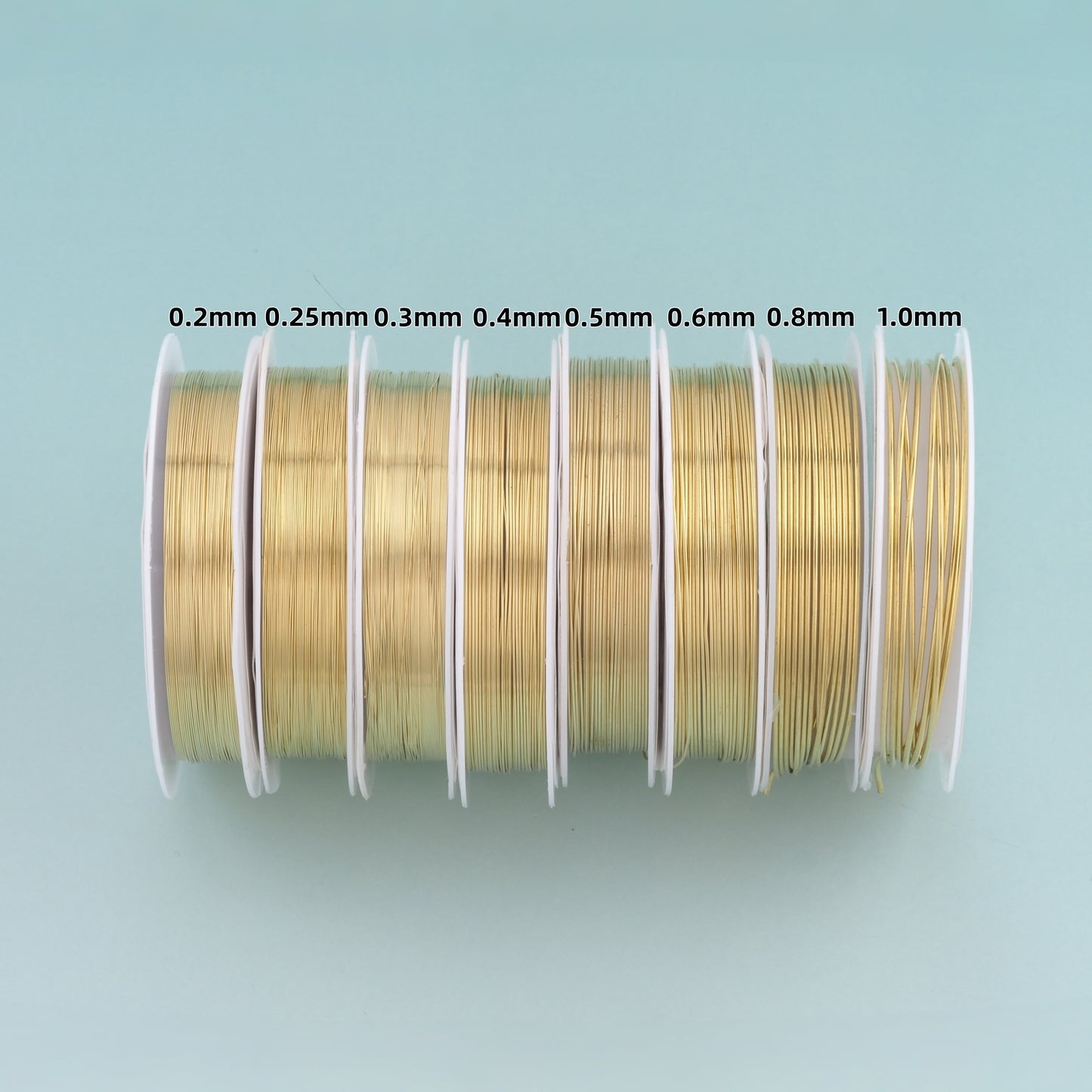 Gold/Silver Copper Wire, Non Tarnish Soft Jewelry Making Wire, Craft Wrapping & Beading Supplies, 0.2–1mm, 18–32 Gauge