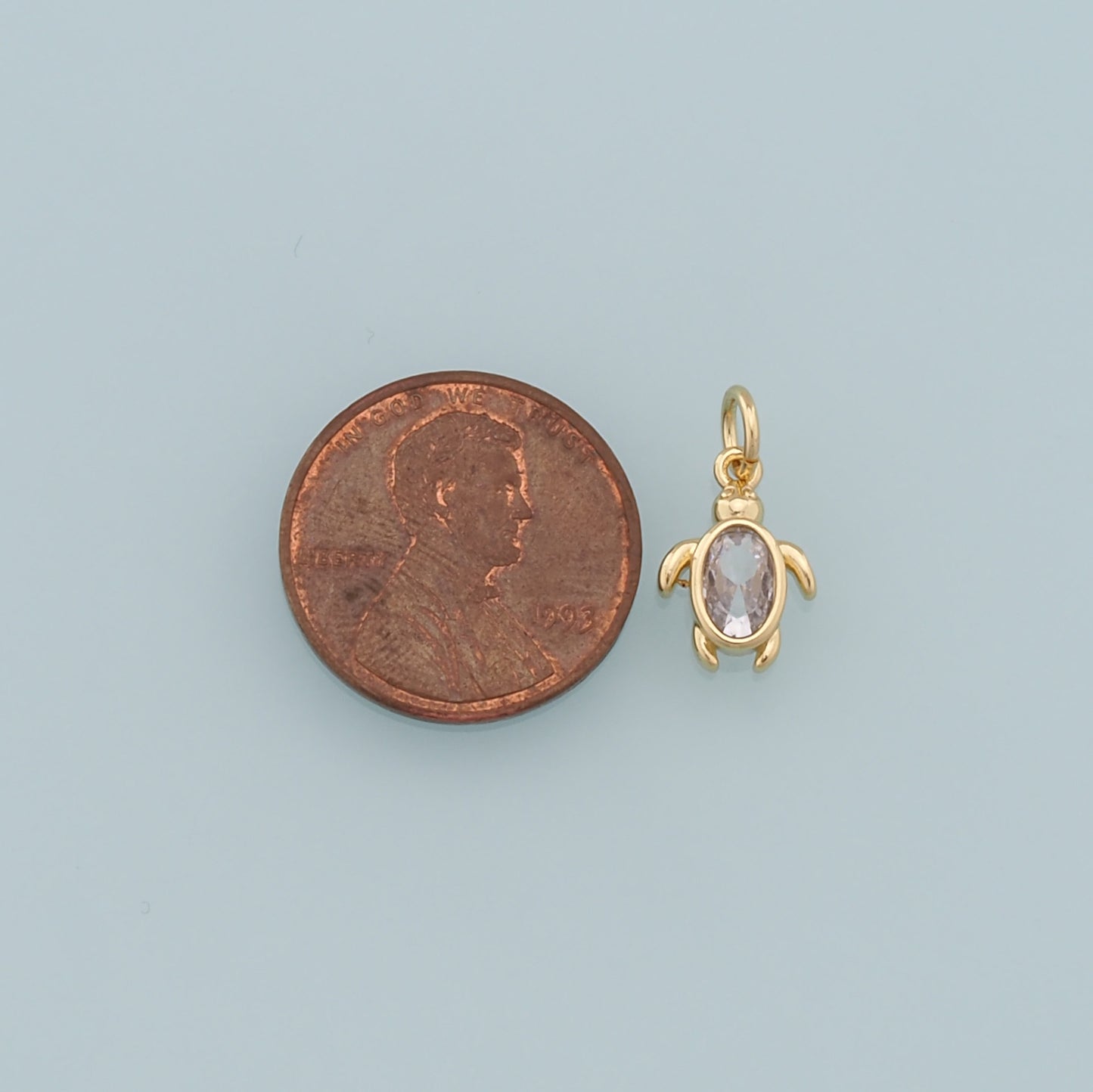 Gold Turtle Charms,18K Gold Filled Turtle Pendant,Turtle Charm Bracelet Necklace for DIY Jewelry Making Supply