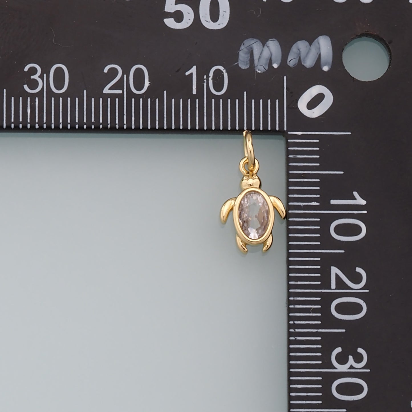 Gold Turtle Charms,18K Gold Filled Turtle Pendant,Turtle Charm Bracelet Necklace for DIY Jewelry Making Supply