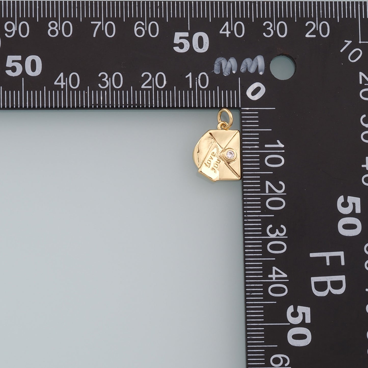 Gold Letter Charms,18K Gold Filled Love Pendant,Cute Letter Charm Bracelet Necklace for DIY Jewelry Making Supply