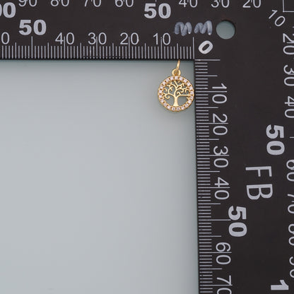 Gold tree of Life Charms,18K Gold Filled tree of Life Pendant,Silver tree of Life Charm Bracelet Necklace for DIY Jewelry Making Supply