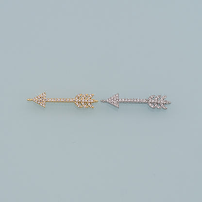 Gold Arrow Charms,18K Gold Filled Arrow Pendant,Arrow Charm Bracelet Necklace for DIY Jewelry Making Supply