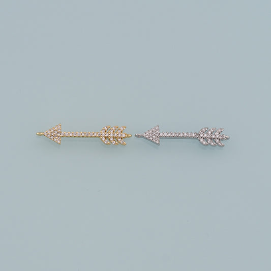 Gold Arrow Charms,18K Gold Filled Arrow Pendant,Arrow Charm Bracelet Necklace for DIY Jewelry Making Supply