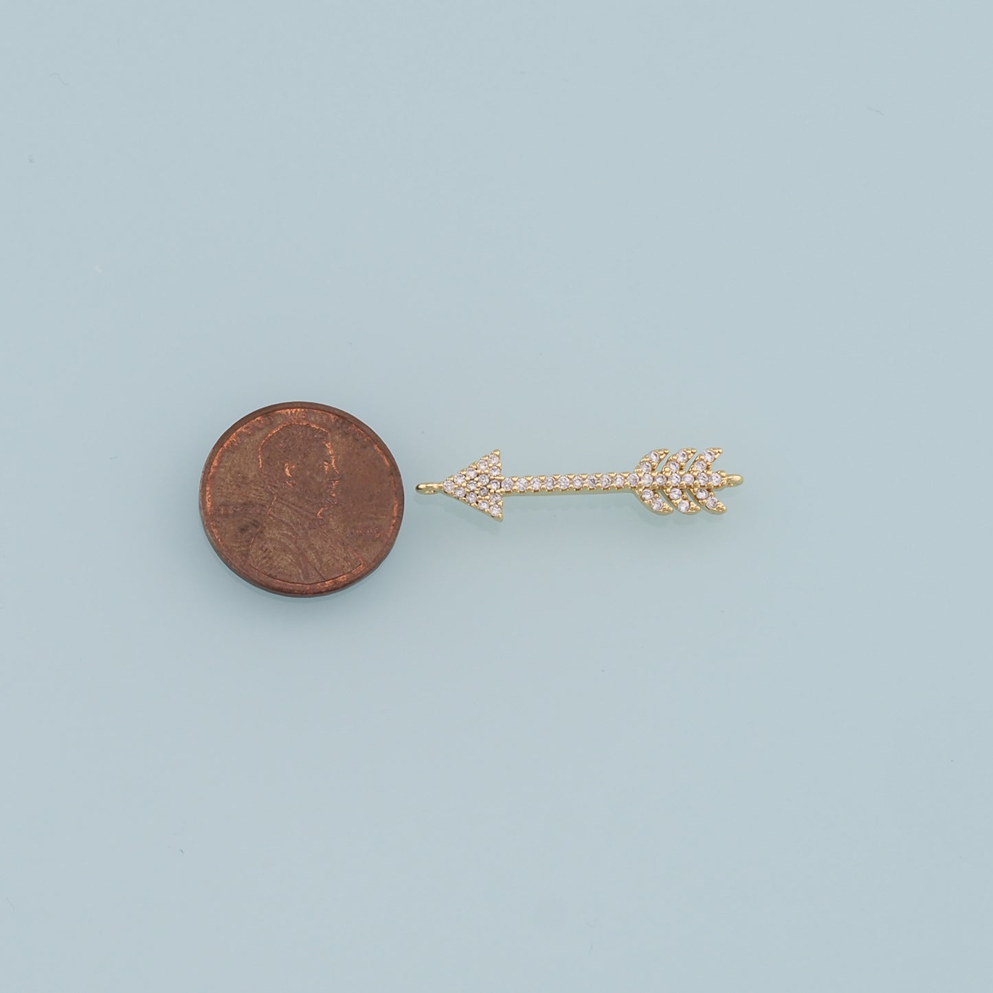 Gold Arrow Charms,18K Gold Filled Arrow Pendant,Arrow Charm Bracelet Necklace for DIY Jewelry Making Supply