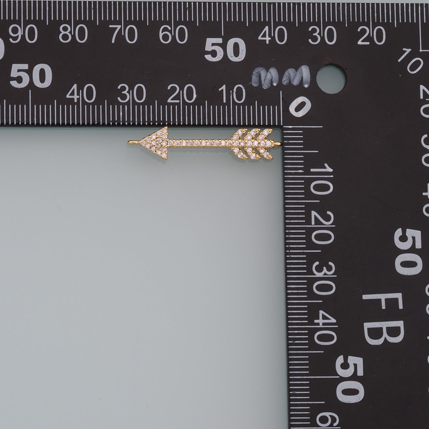 Gold Arrow Charms,18K Gold Filled Arrow Pendant,Arrow Charm Bracelet Necklace for DIY Jewelry Making Supply