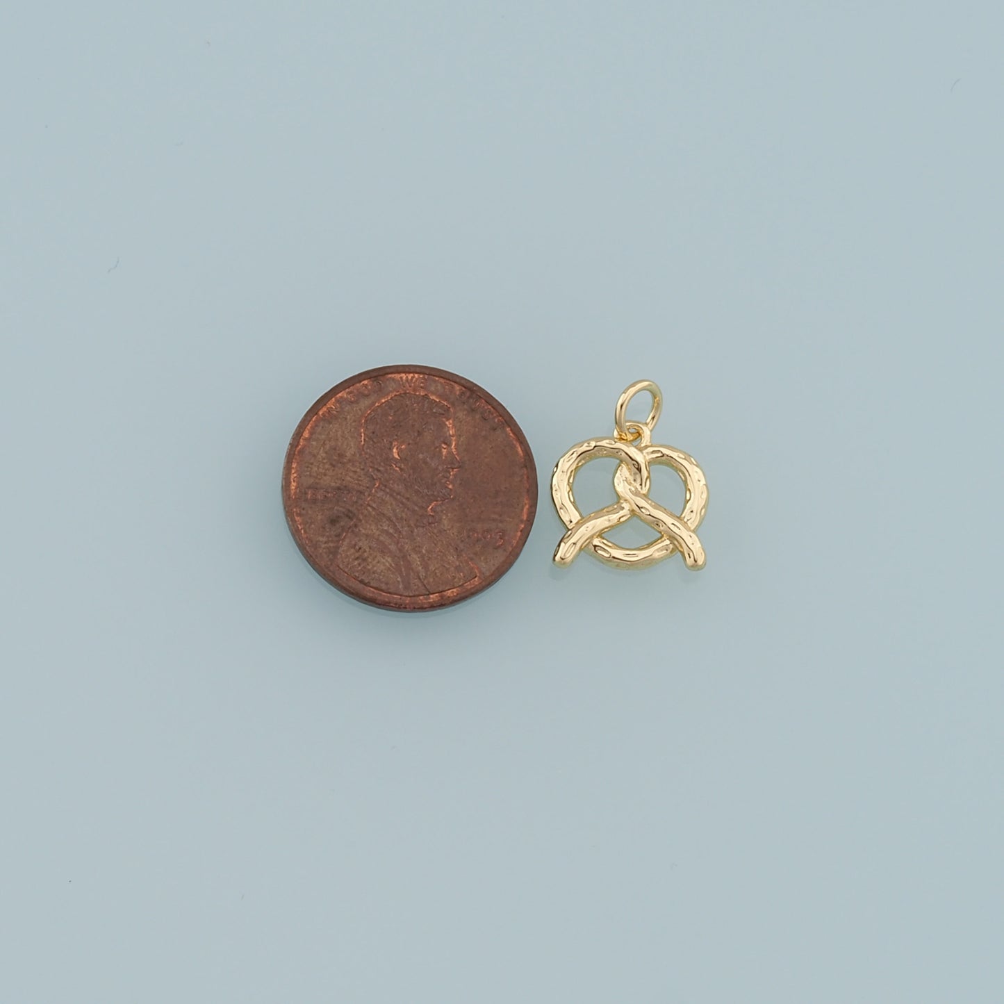 Gold Heart Charms,18K Gold Filled Heart Pendant,Heart Charm Bracelet Necklace for DIY Jewelry Making Supply
