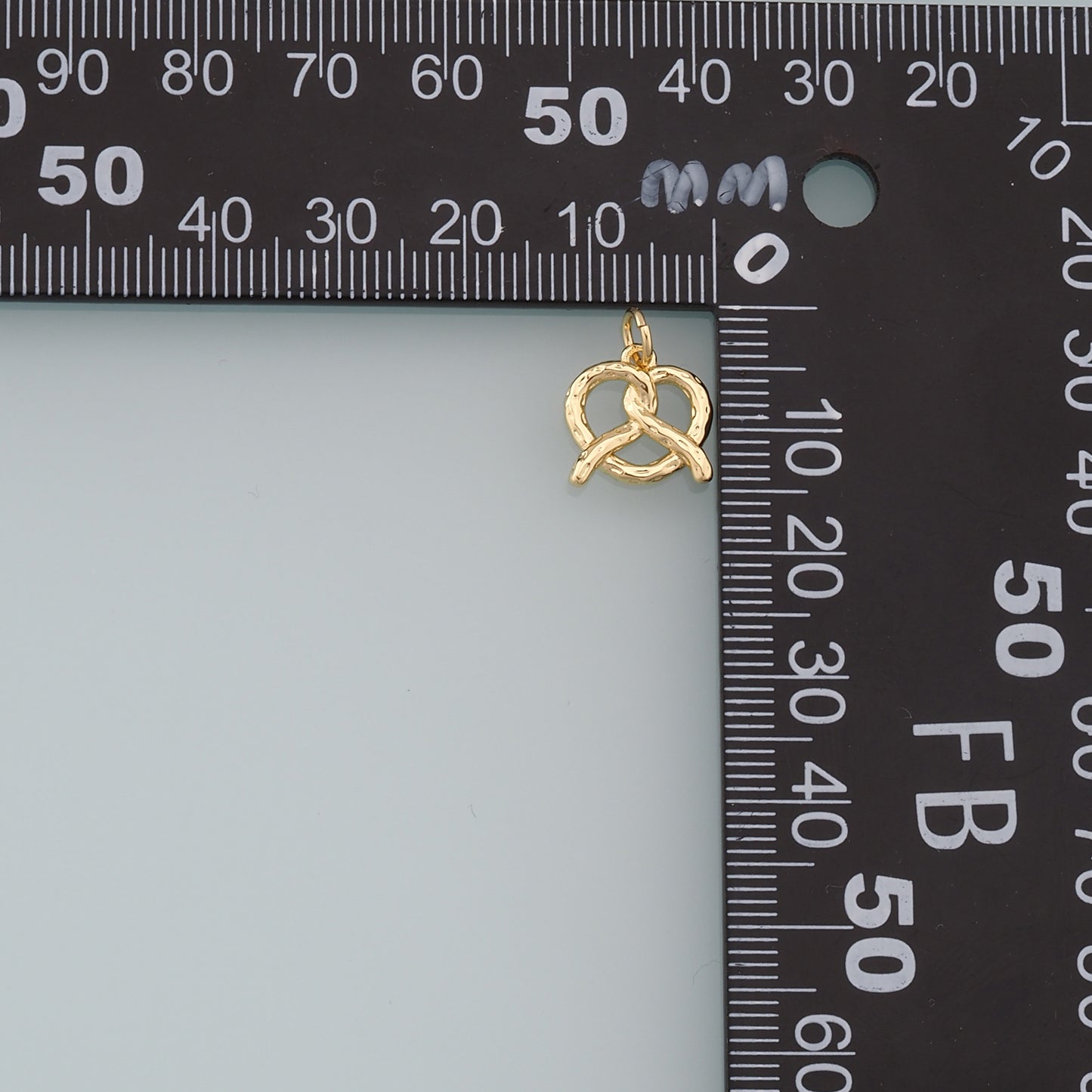 Gold Heart Charms,18K Gold Filled Heart Pendant,Heart Charm Bracelet Necklace for DIY Jewelry Making Supply