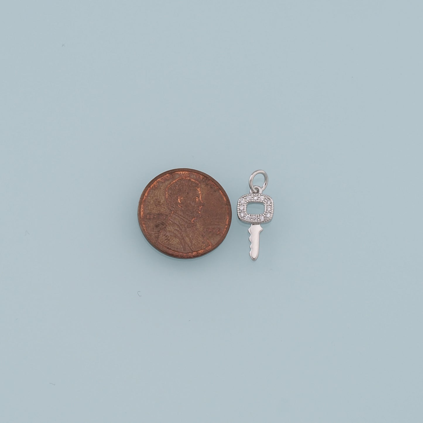 Gold key Charms,18K Gold Filled Key Pendant,key Charm Bracelet Necklace for DIY Jewelry Making Supply