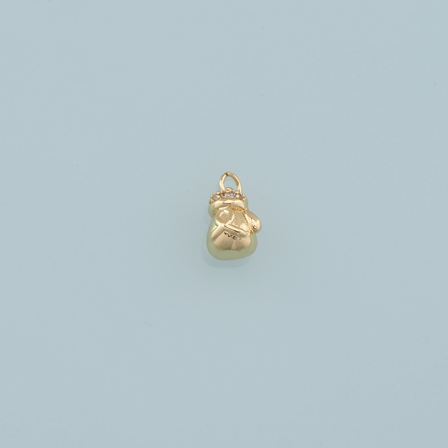 Gold Gloves Charms,18K Gold Filled Gloves Pendant,Gloves Charm Bracelet Necklace for DIY Jewelry Making Supply