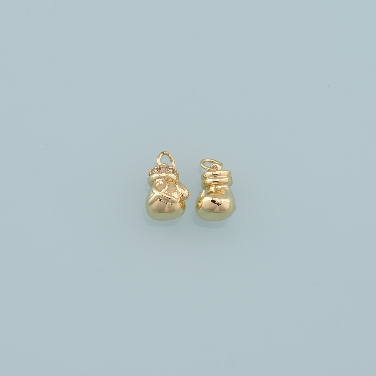 Gold Gloves Charms,18K Gold Filled Gloves Pendant,Gloves Charm Bracelet Necklace for DIY Jewelry Making Supply