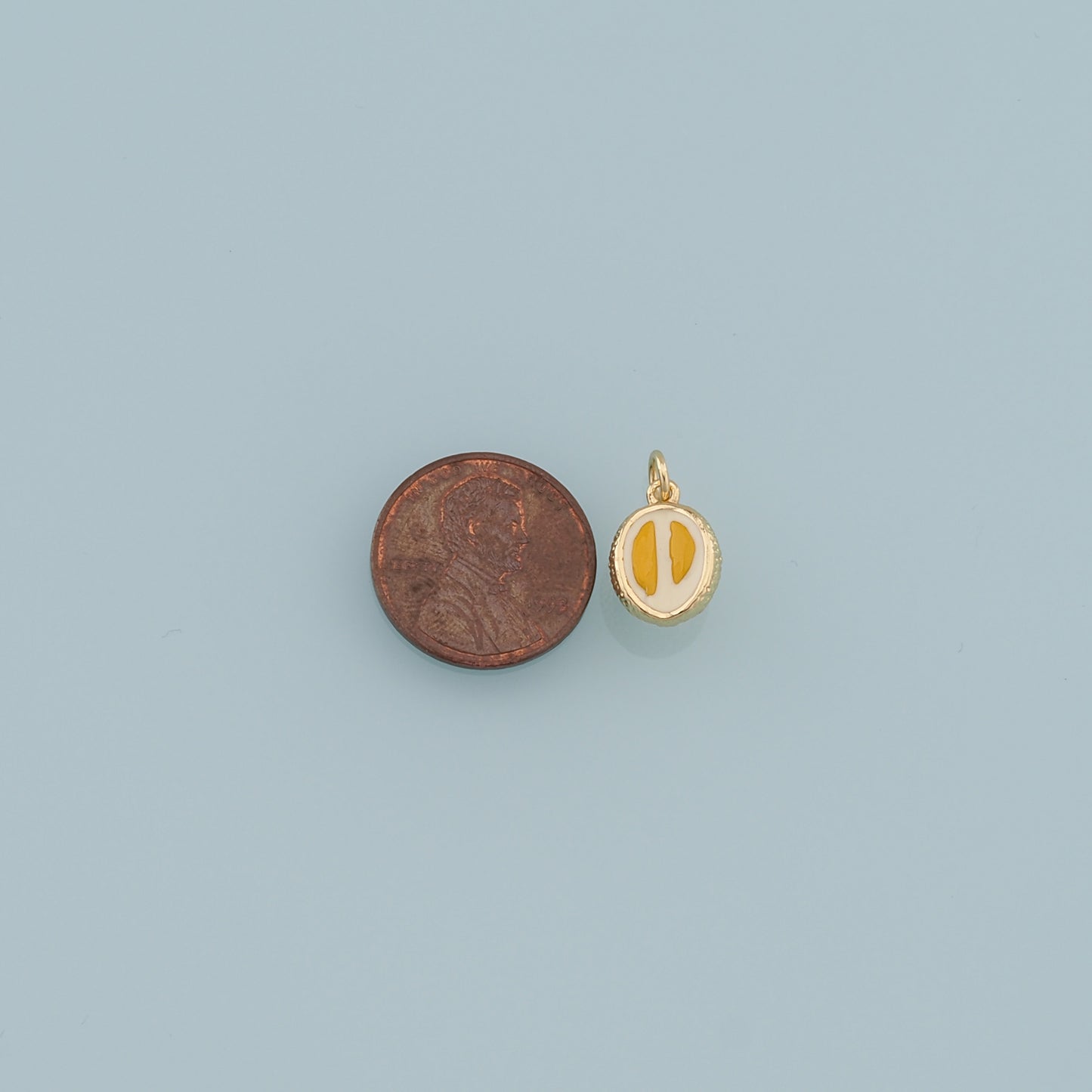 Gold Durian Charms,18K Gold Filled durian Pendant,Fruit Charm Bracelet Necklace for DIY Jewelry Making Supply