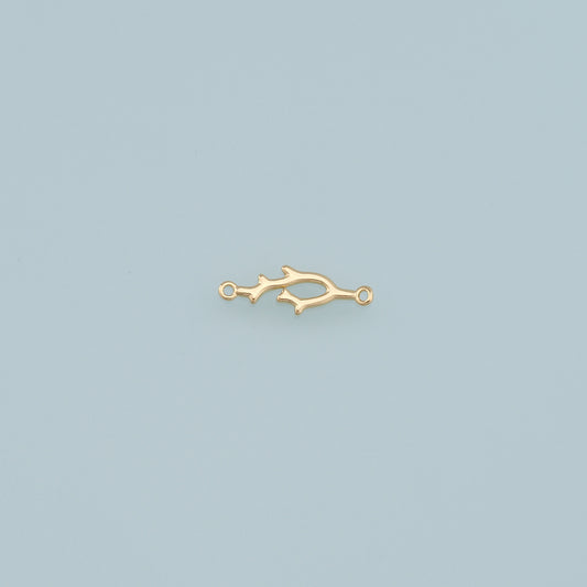 Gold Branches Charms,18K Gold Filled Branches Pendant,Branches Charm Bracelet Necklace for DIY Jewelry Making Supply
