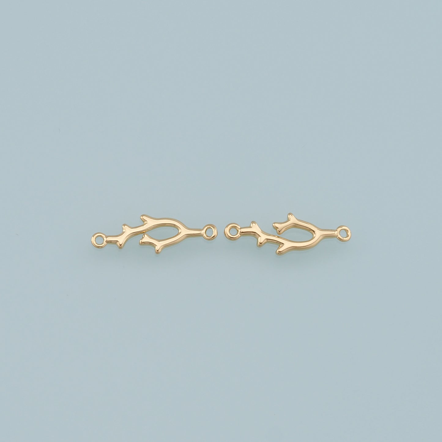 Gold Branches Charms,18K Gold Filled Branches Pendant,Branches Charm Bracelet Necklace for DIY Jewelry Making Supply
